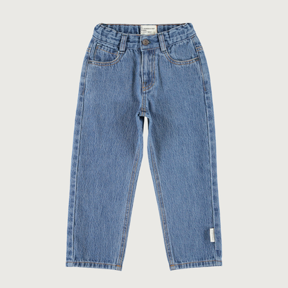 Piupiuchick Unisex trousers washed navy denim