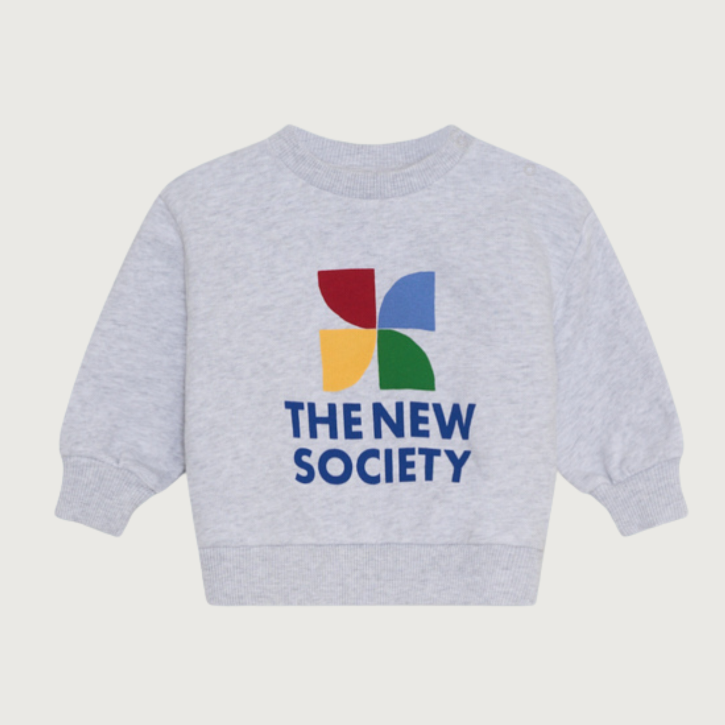 The New Society TNS LOGO Sweatshirt light grey melange