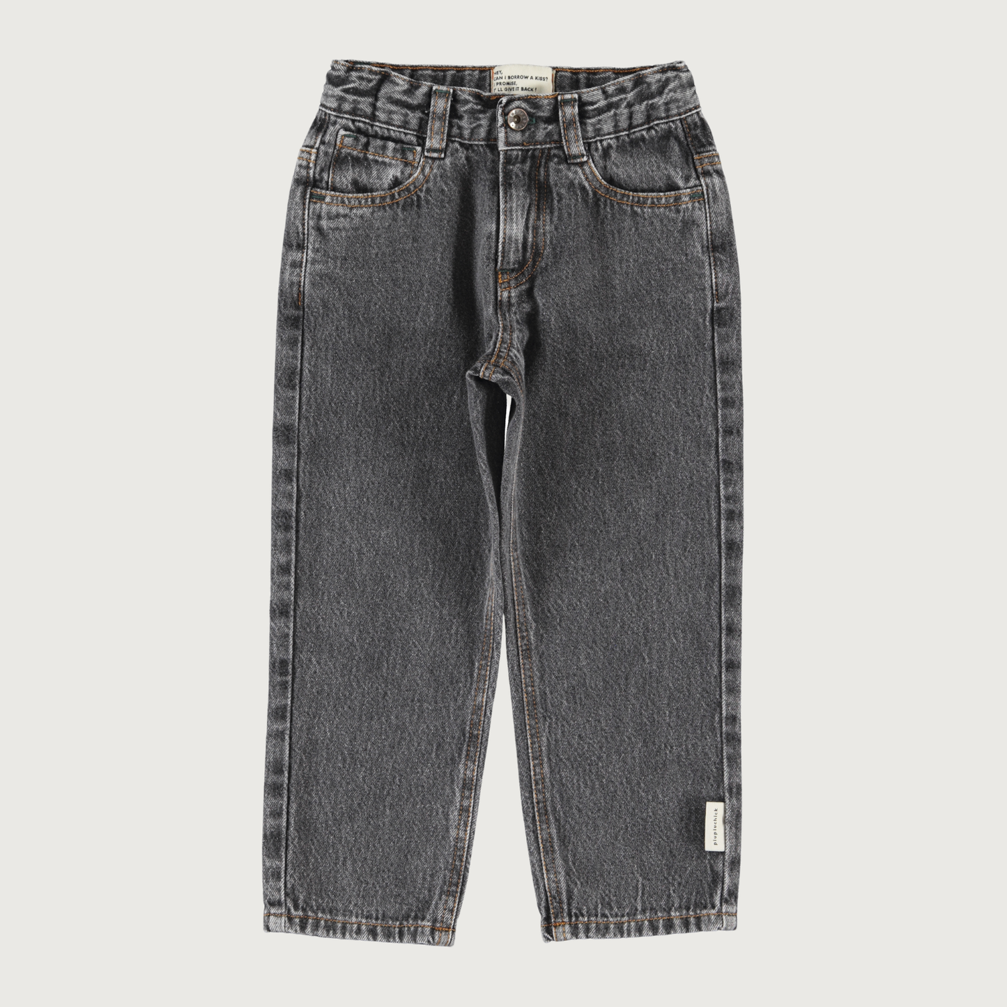 Piupiuchick Unisex trousers grey denim