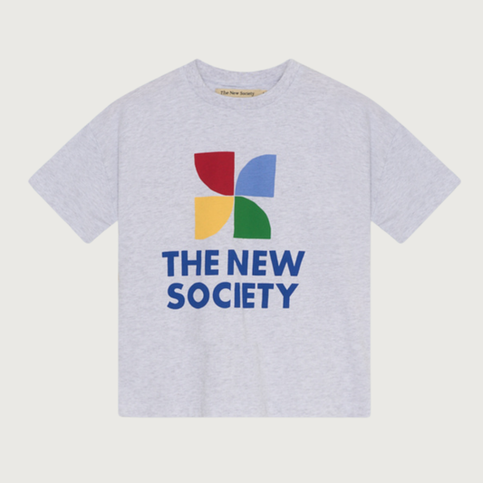 The New Society TNS LOGO T-shirt grey melange