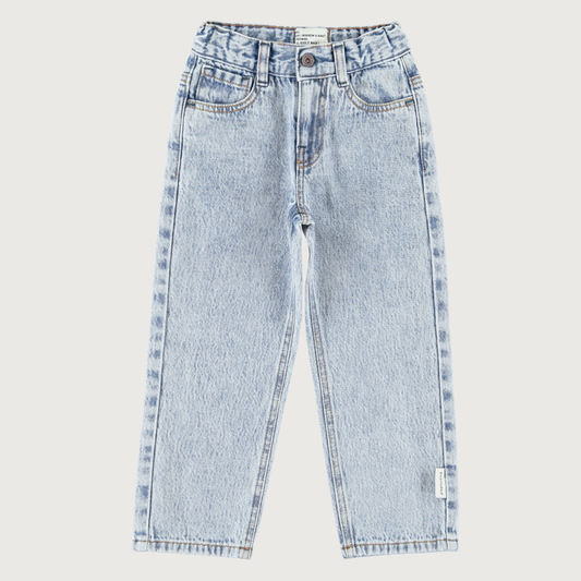 Piupiuchick Unisex trousers faded light blue denim