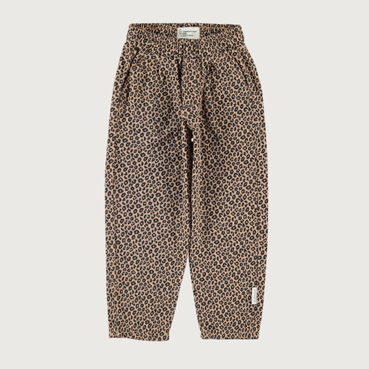 Piupiuchick Unisex trousers brown with animal print