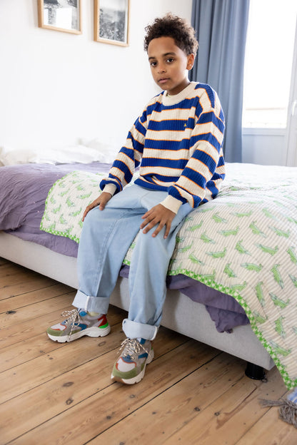 Bobo Choses STRIPED jumper blue