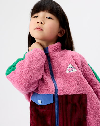 Goldie+Ace Retro pink teddy jacket