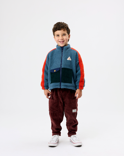 Goldie+Ace Retro blue teddy jacket