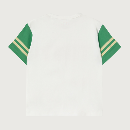 Tinycottons STRIPES logo tee offwhite