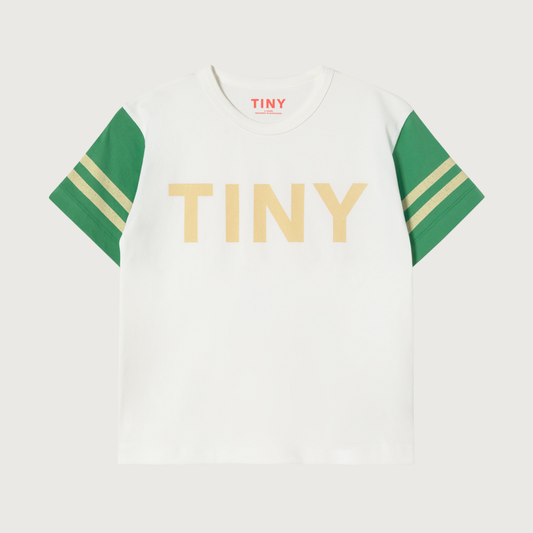 Tinycottons STRIPES logo tee offwhite