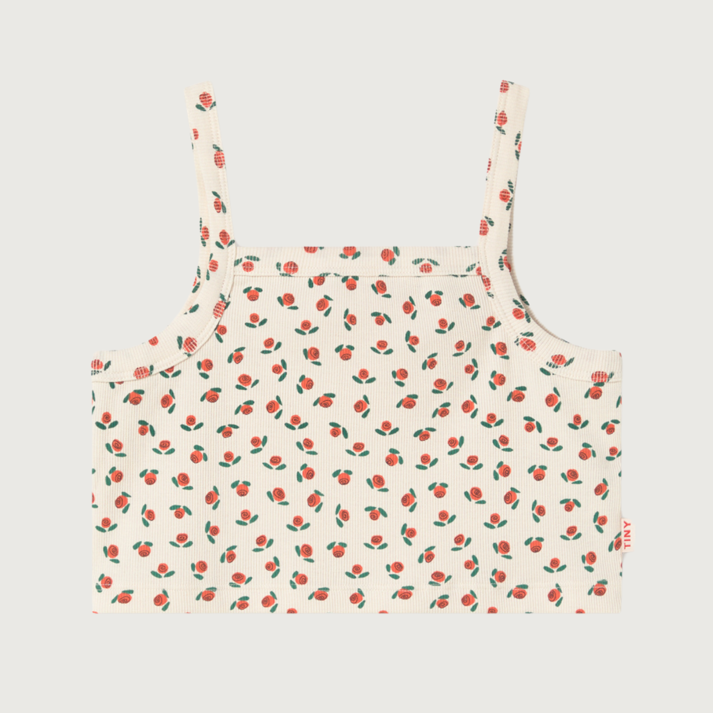 Tinycottons TINY ROSES rib top offwhite