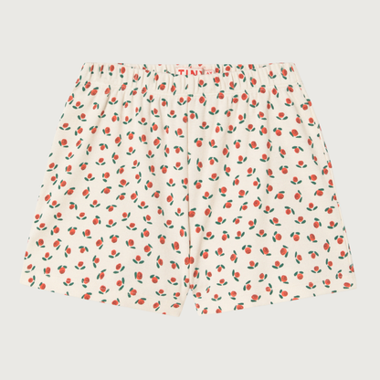 Tinycottons TINY ROSES rib short offwhite