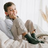 Collégien Paul ribbed ankle socks NUIT ETOILEE