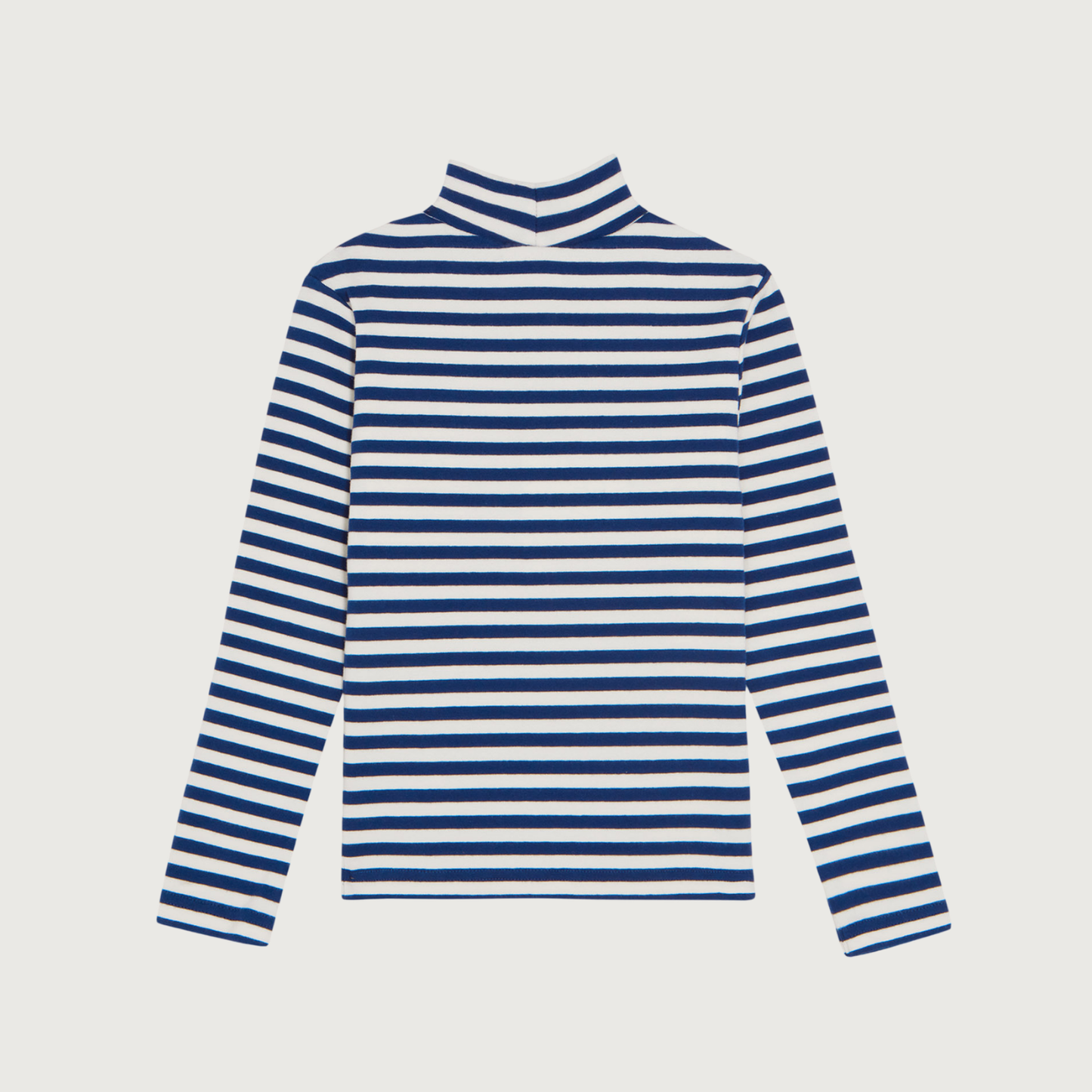 The Campamento Blue stripes turtle neck T-shirt