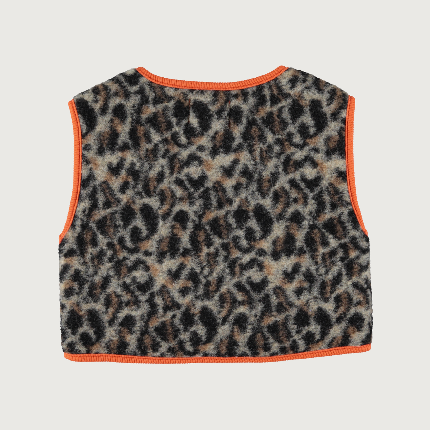 Piupiuchick Waistcoat grey animal print