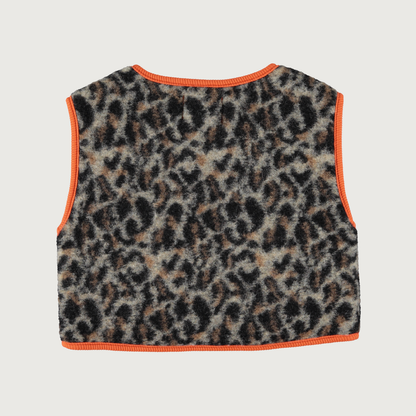 Piupiuchick Waistcoat grey animal print