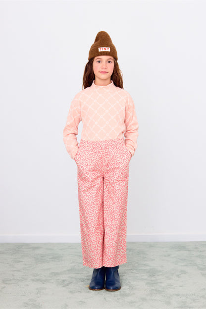 Tinycottons SMALL FLOWERS woven pant dark vanilla