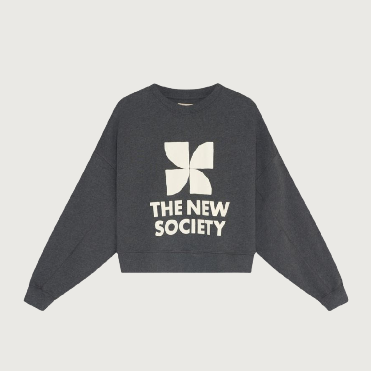 The New Society TNS Logo sweatshirt dark grey melange