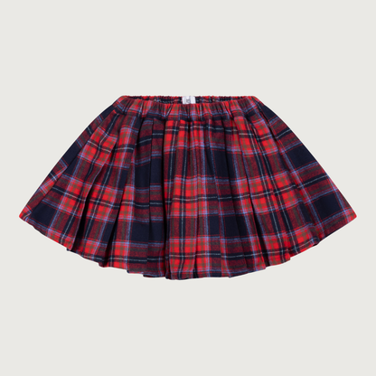 Repose AMS Plissé skirt firecracker horizon check