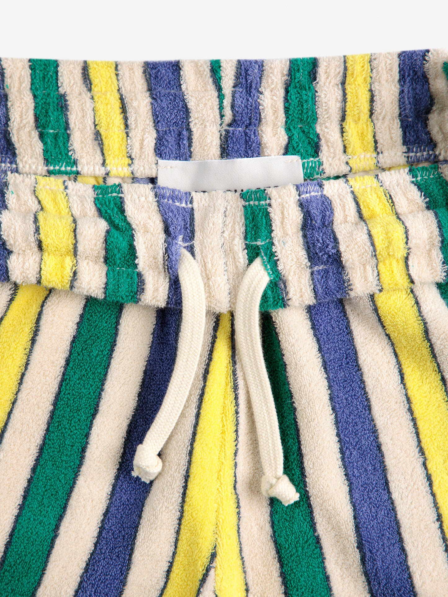 Bobo Choses MULTICOLOR STRIPES terry cloth bermuda