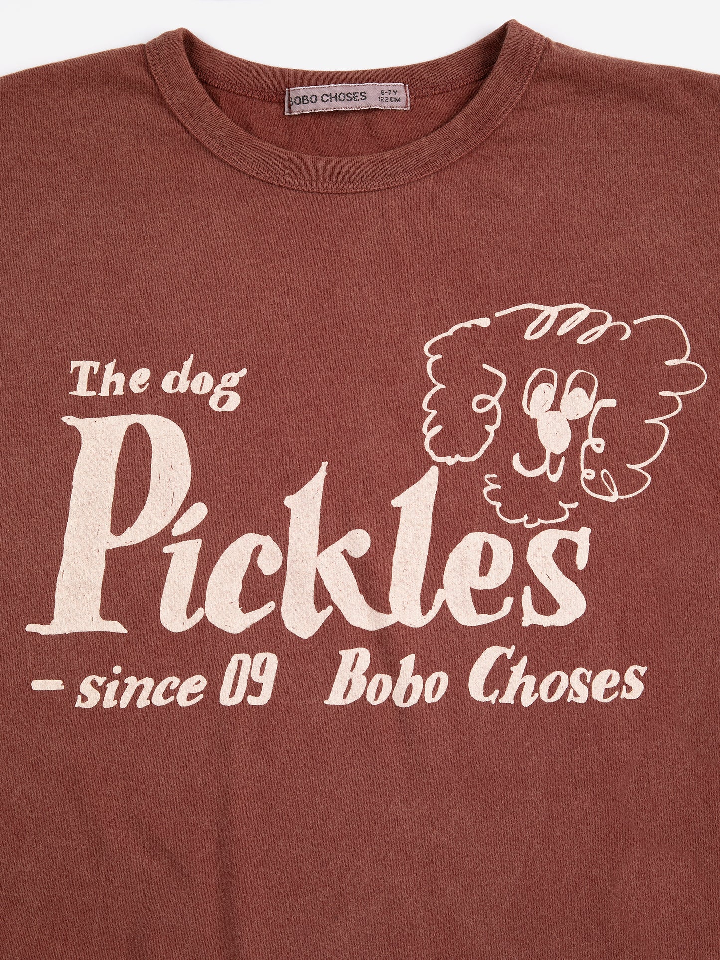 Bobo Choses Pickles THE DOG T-shirt brown