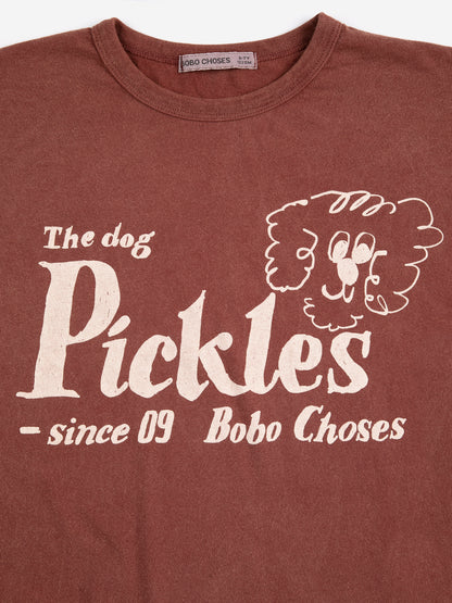 Bobo Choses Pickles THE DOG T-shirt brown