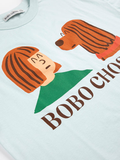 Bobo Choses FRIENDS in a pickle T-shirt light blue