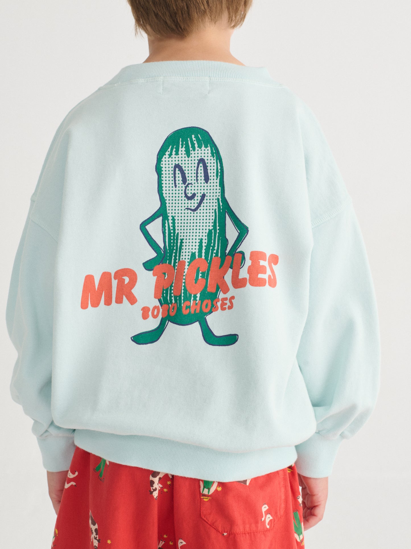 Bobo Choses Mr. Pickles sweatshirt light blue / 2-3Y