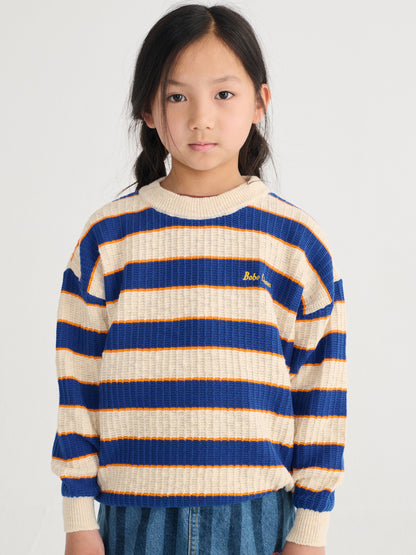 Bobo Choses STRIPED jumper blue