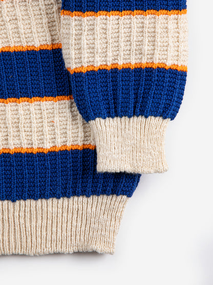 Bobo Choses STRIPED jumper blue