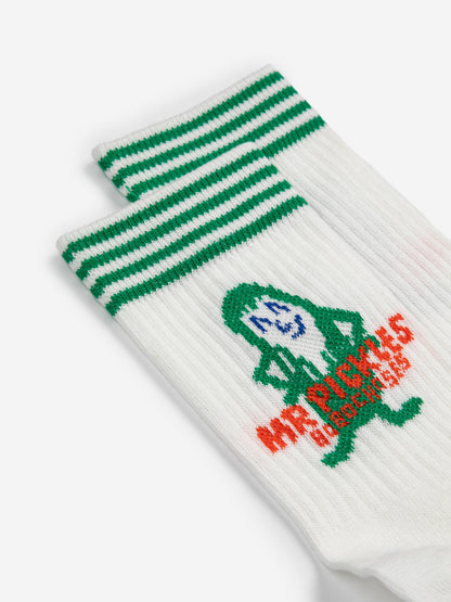 Bobo Choses Mr. PICKLES short socks offwhite