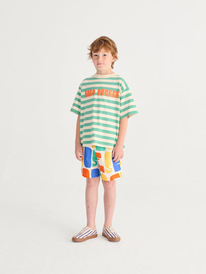 Bobo Choses MODERN STRIPED T-shirt offwhite