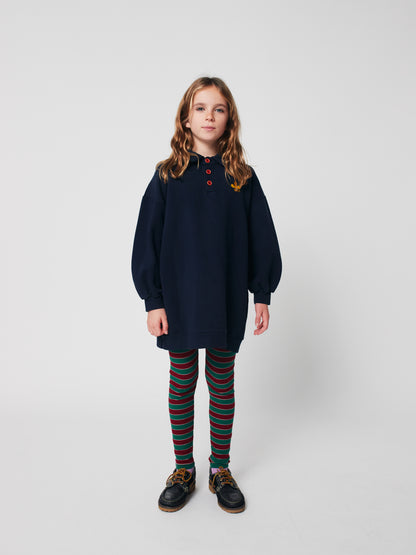 Bobo Choses CLOVER POLO sweatshirt dress midnight blue