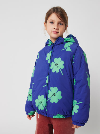 Bobo Choses reversible anorak LUCKY CLOVER allover