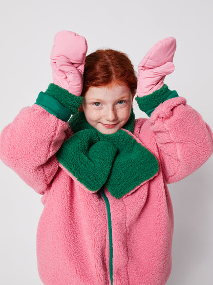 Bobo Choses Bicolor mittens pink