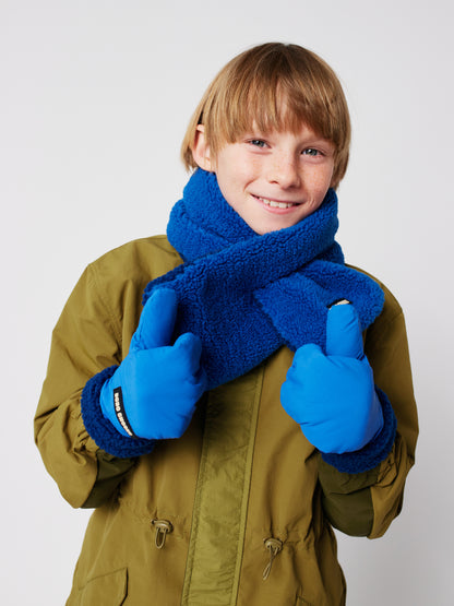 Bobo Choses Bicolor mittens blue