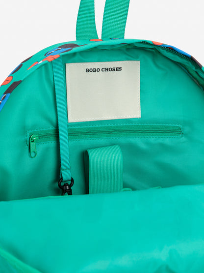 Bobo Choses DOGGY MATE all over school bag green