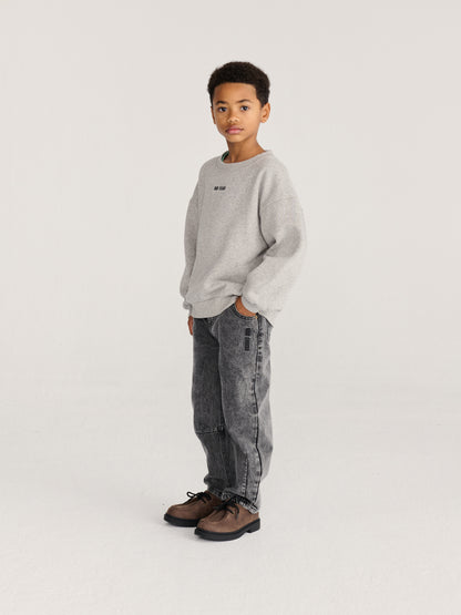 Bobo Choses Mush Monster Duo sweatshirt light heather grey