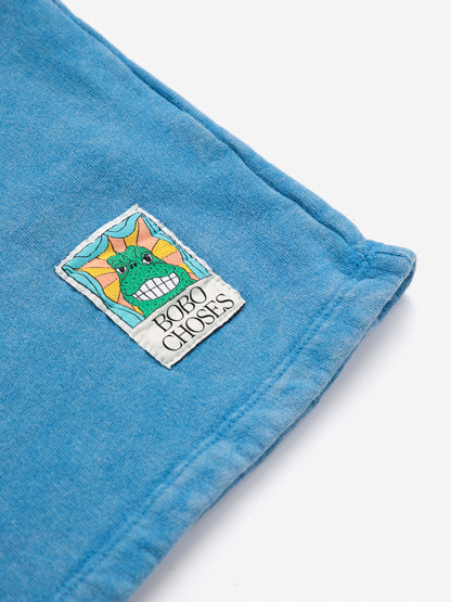 Bobo Choses Beast Tag polo sweatshirt light blue