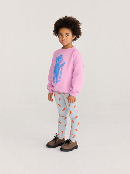 Bobo Choses Softpaw Monster sweatshirt pink
