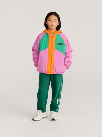 Bobo Choses Almost Moiré all over reversible anorak fuchsia