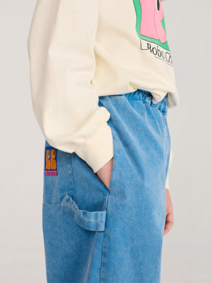Bobo Choses Booo Bo Choses Tag woven pants light blue