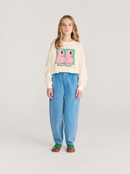 Bobo Choses Booo Bo Choses Tag woven pants light blue