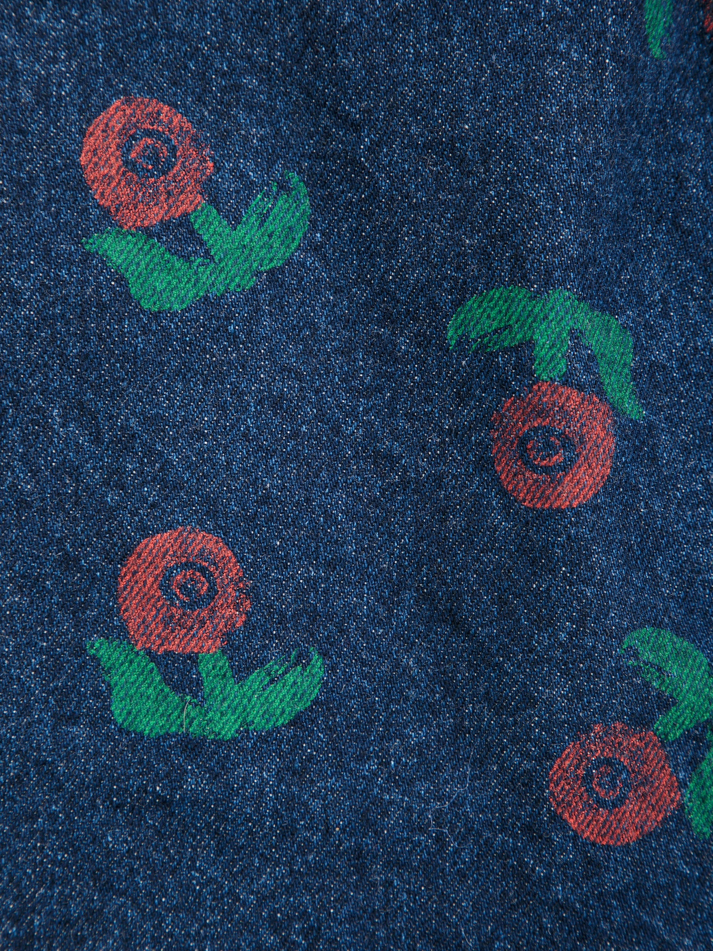 Bobo Choses Stamp Bloom all over denim skirt