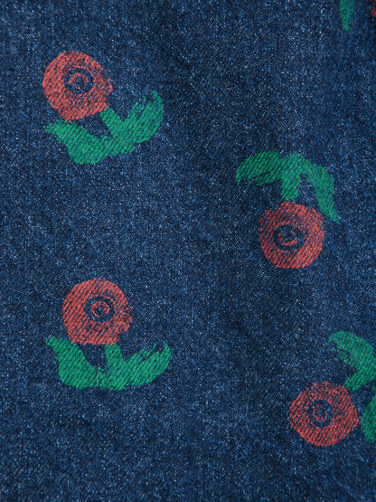Bobo Choses Stamp Bloom all over denim skirt