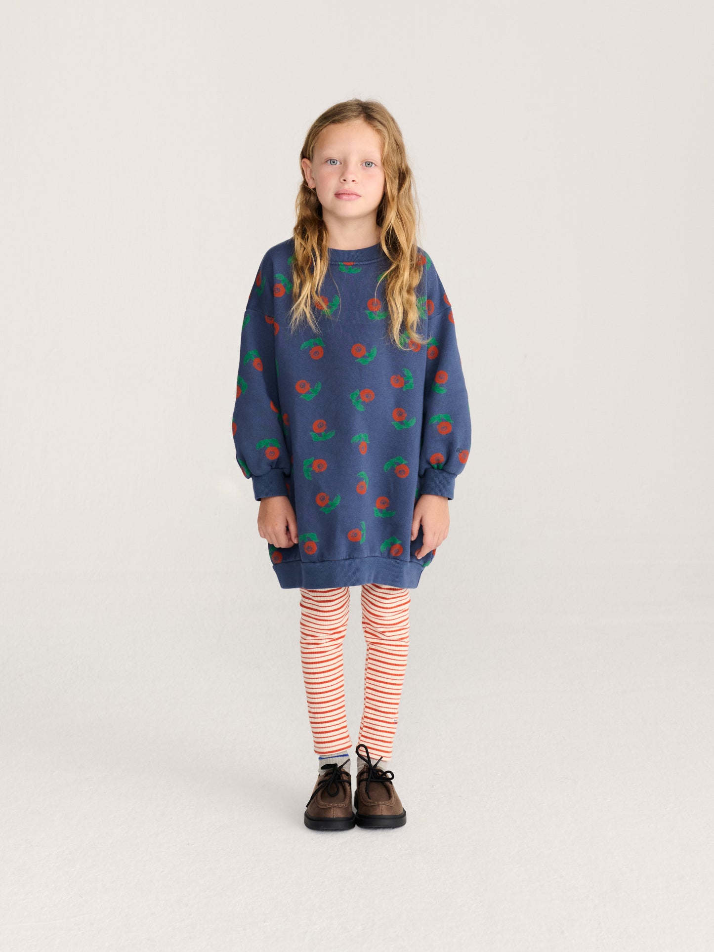 Bobo Choses Stamp Bloom all over sweatshirt dress