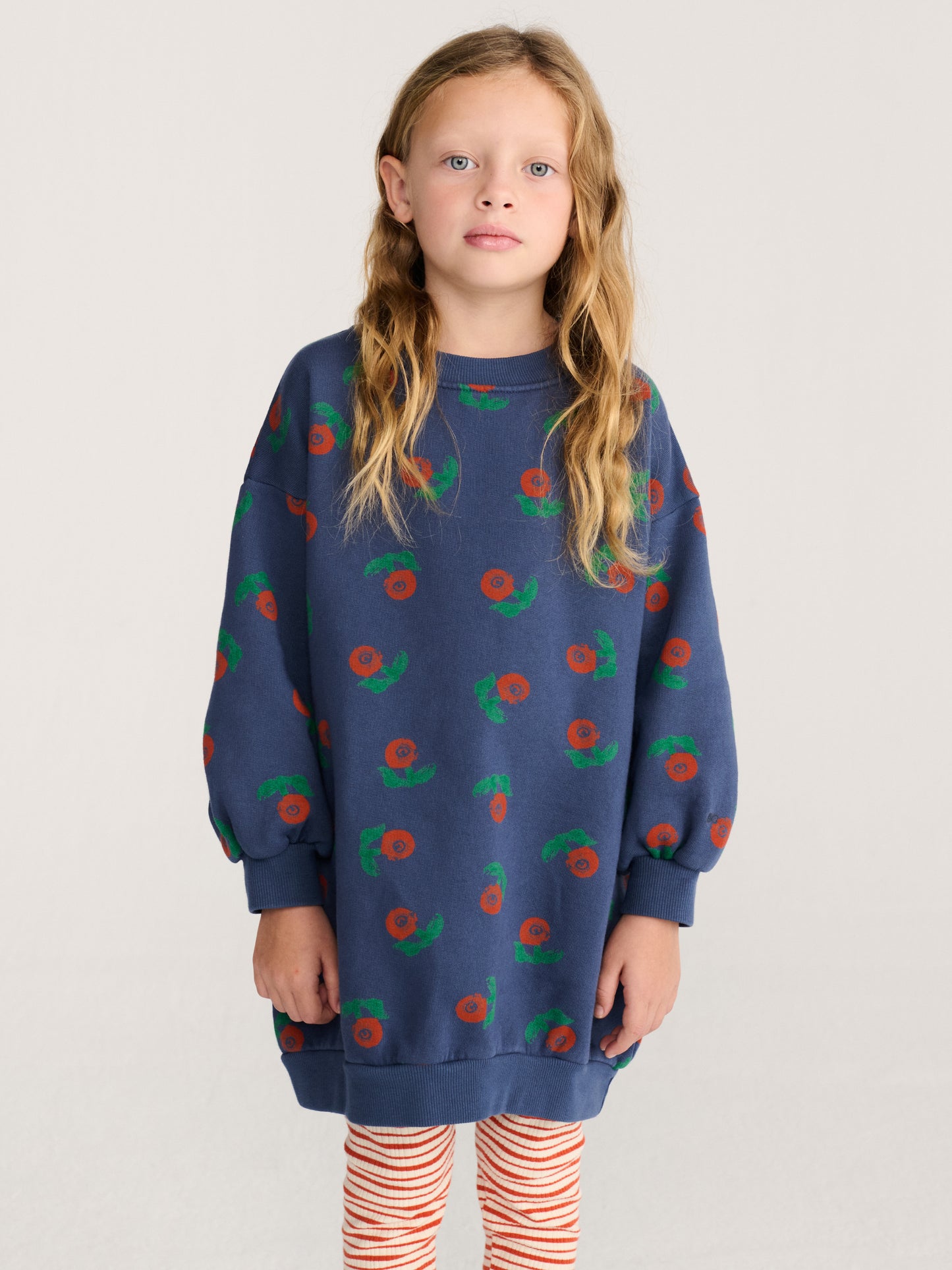 Bobo Choses Stamp Bloom all over sweatshirt dress