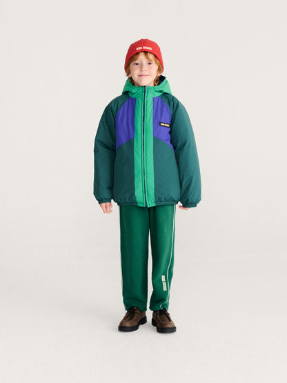 Bobo Choses Almost Moiré all over reversible anorak navy blue