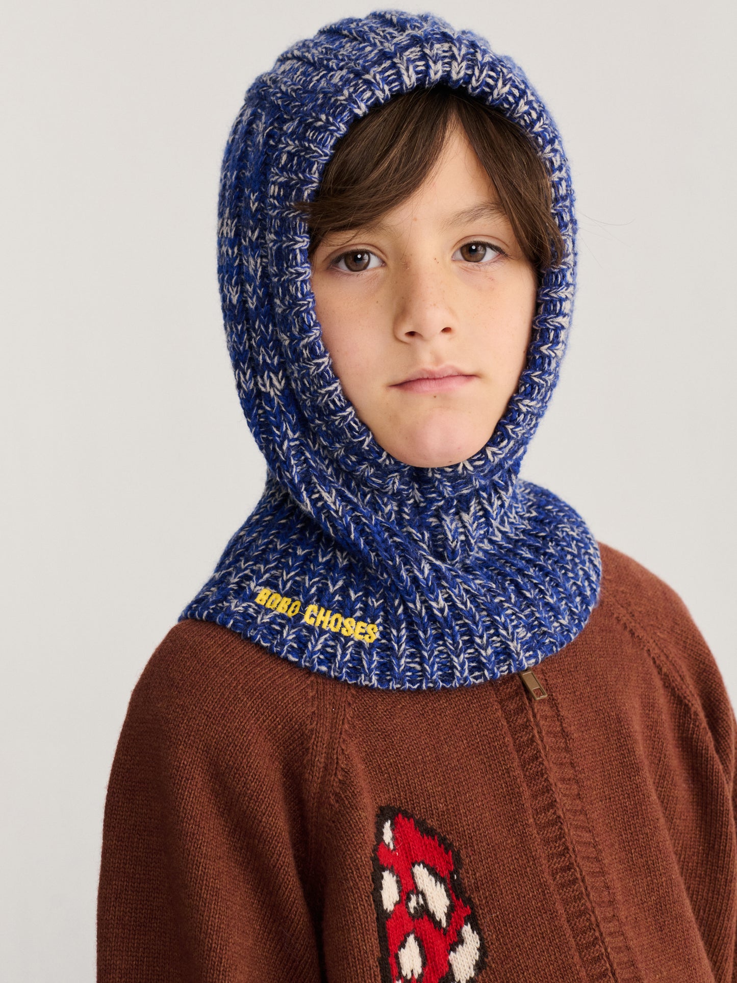 Bobo Choses Knitted balaclava navy blue