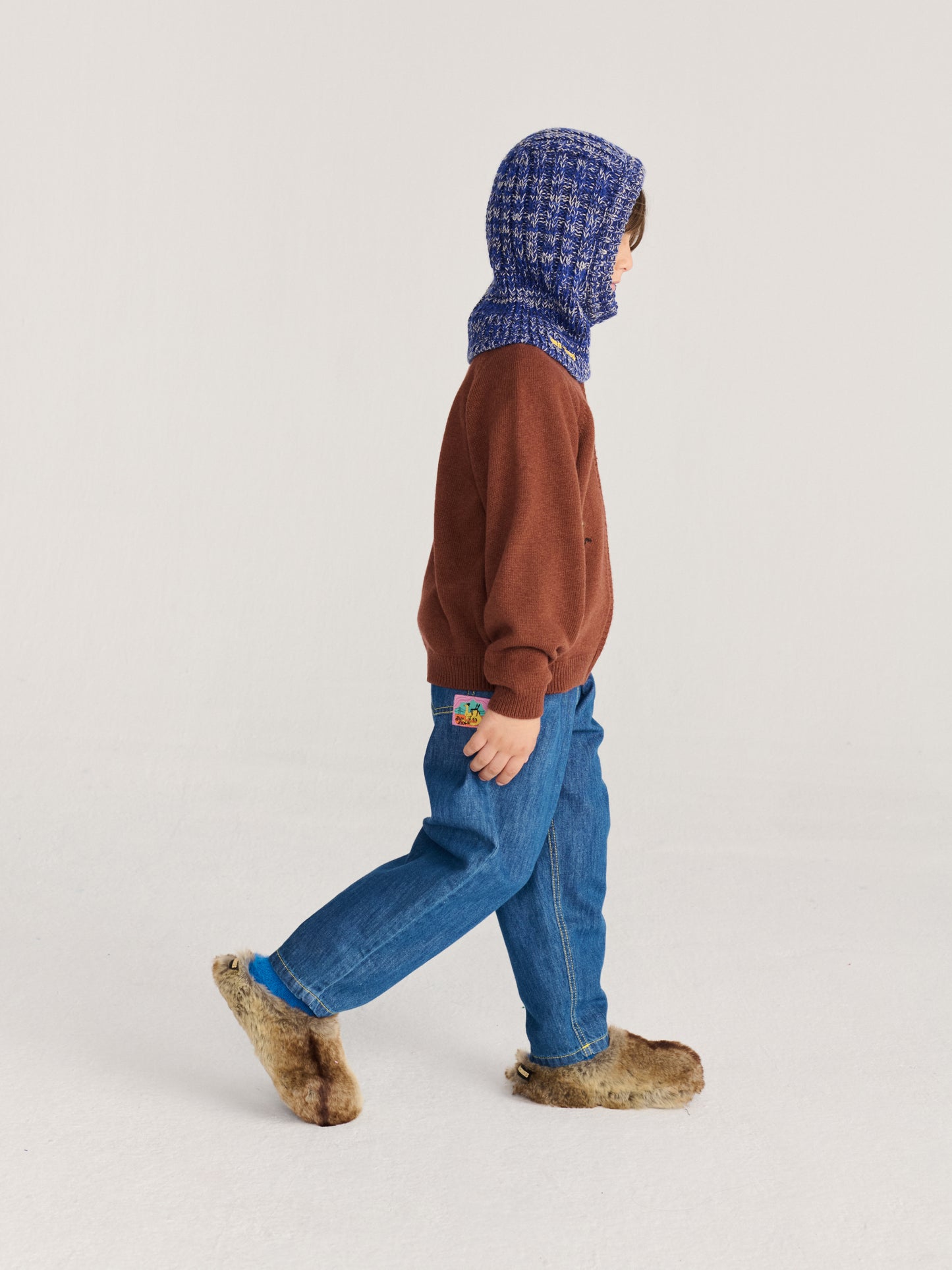 Bobo Choses Knitted balaclava navy blue
