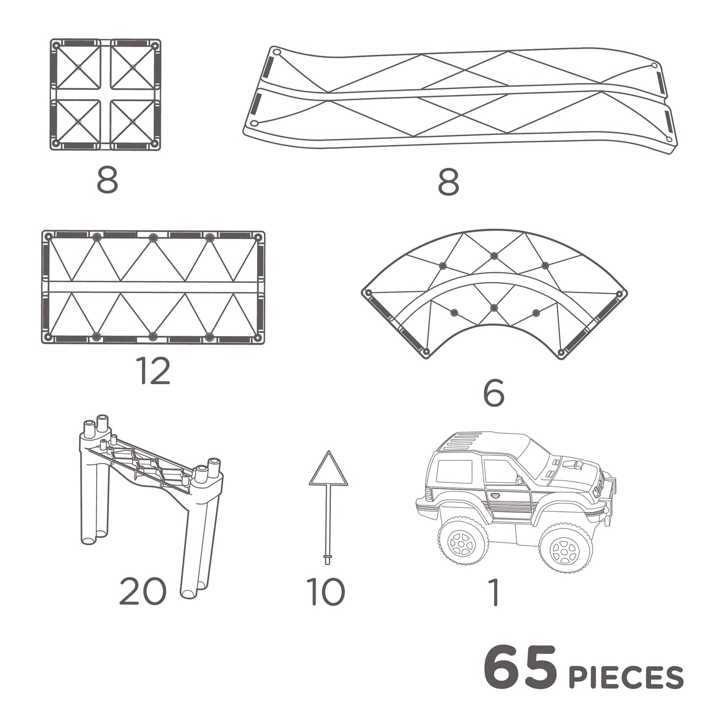 Cleverclixx Race Track Intense I 65 pieces