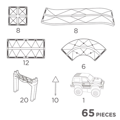 Cleverclixx Race Track Intense I 65 pieces
