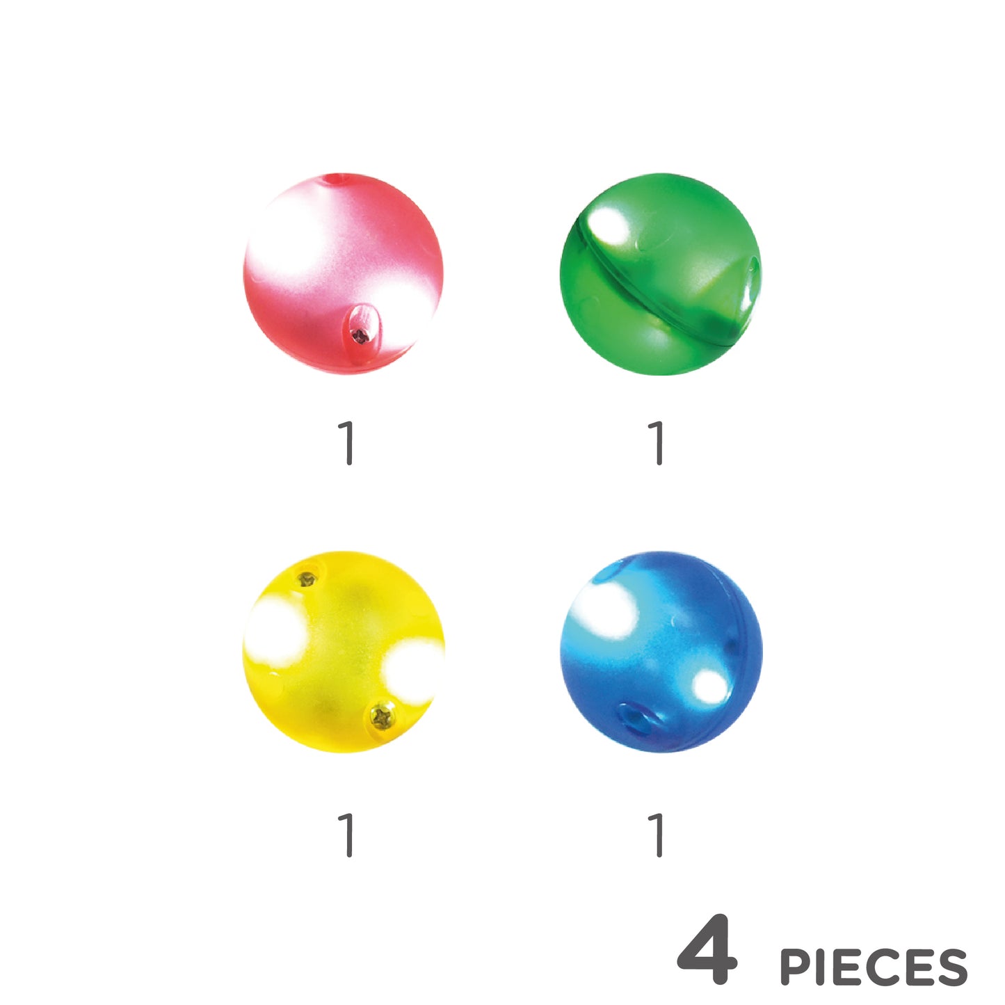 Cleverclixx Dazzling light balls I 4 pieces